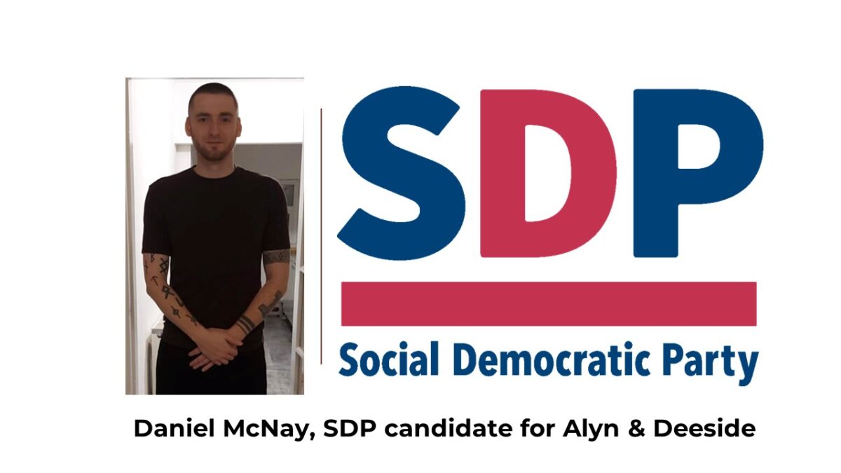 Daniel McNay, SDP candidate for Alyn & Deeside