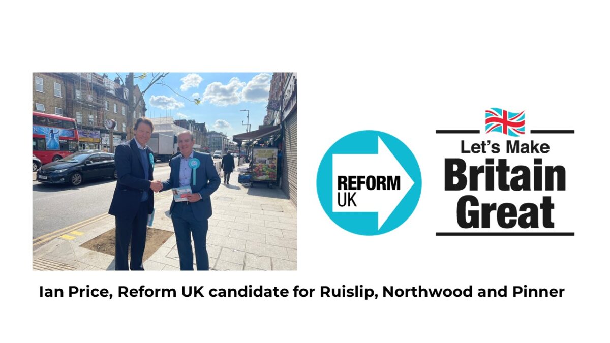 Ian Price, Reform UK candidate for Ruislip, Northwood and Pinner