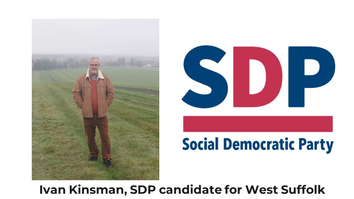 Ivan Kinsman, SDP candidate for West Suffolk