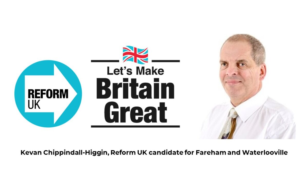 Kevan Chippindall-Higgin, Reform UK candidate for Fareham and Waterlooville