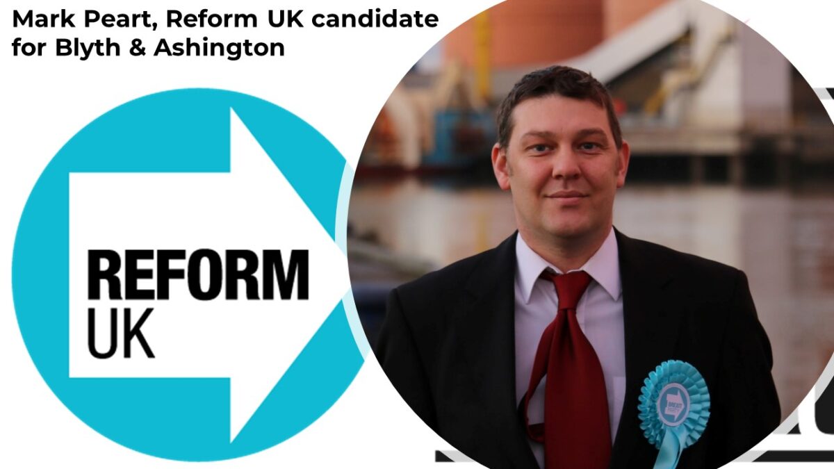 Mark Peart, Reform UK candidate for Blyth & Ashington