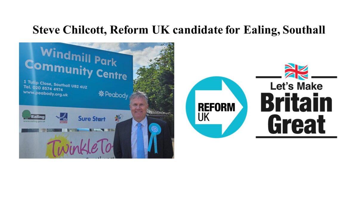 Steve Chilcott, Reform UK candidate for Ealing, Southall