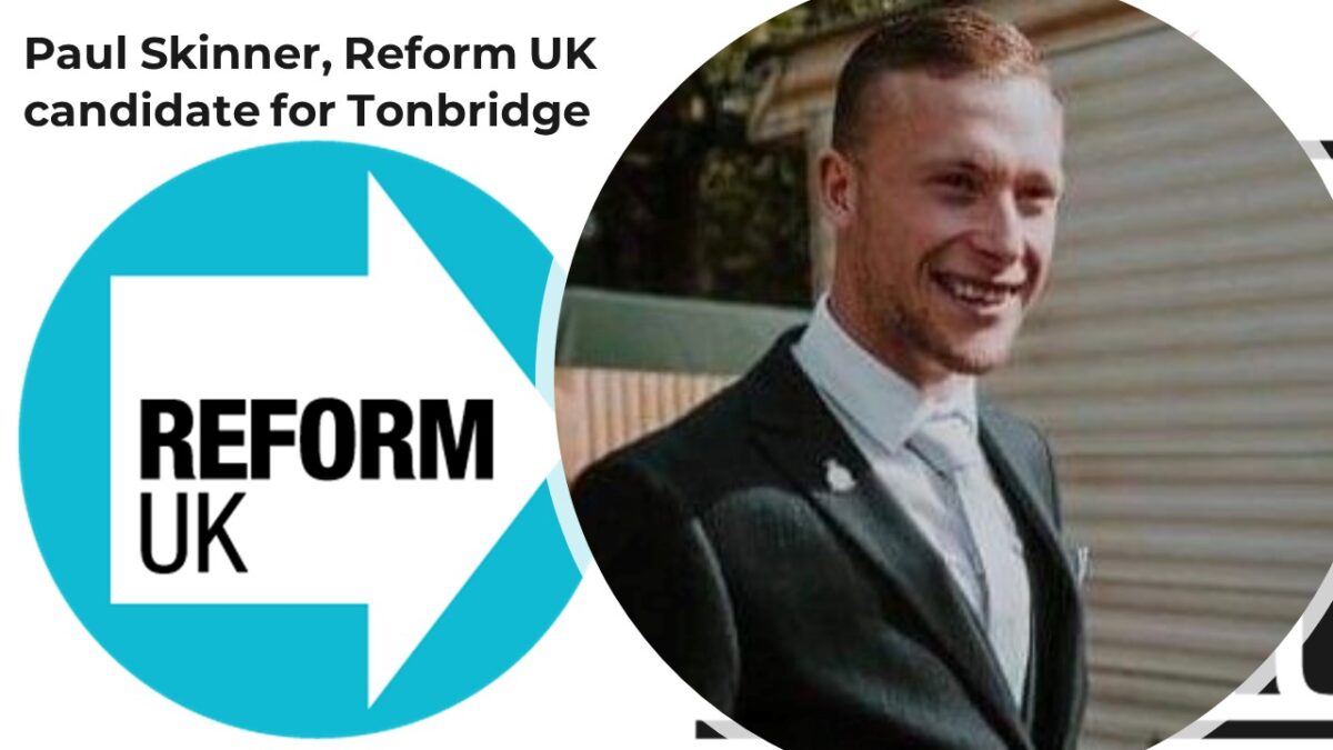 Paul Skinner, Reform UK candidate for Tonbridge