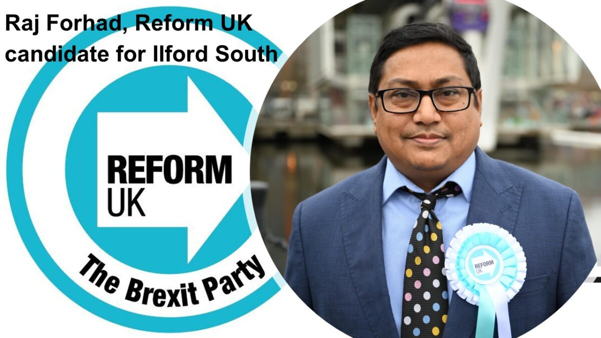 Raj Forhad, Reform UK candidate for Ilford South