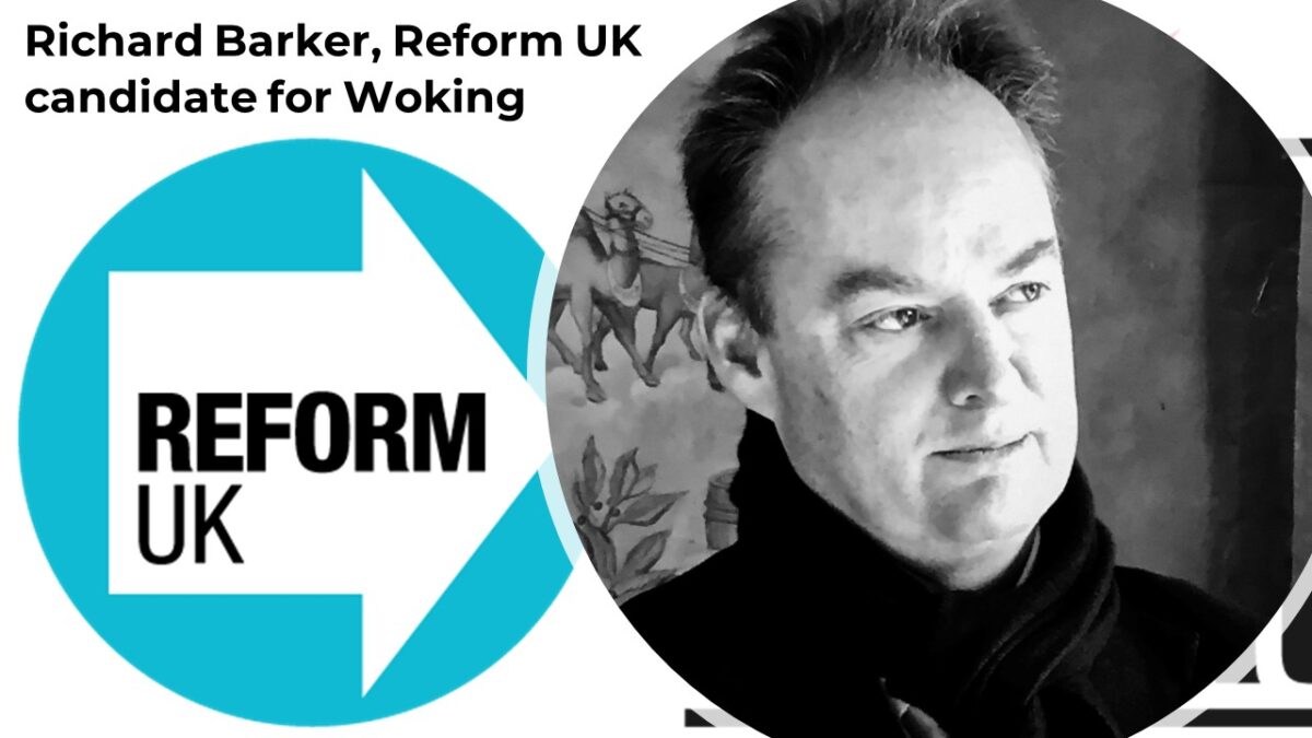 Richard Barker, Reform UK candidate for Woking