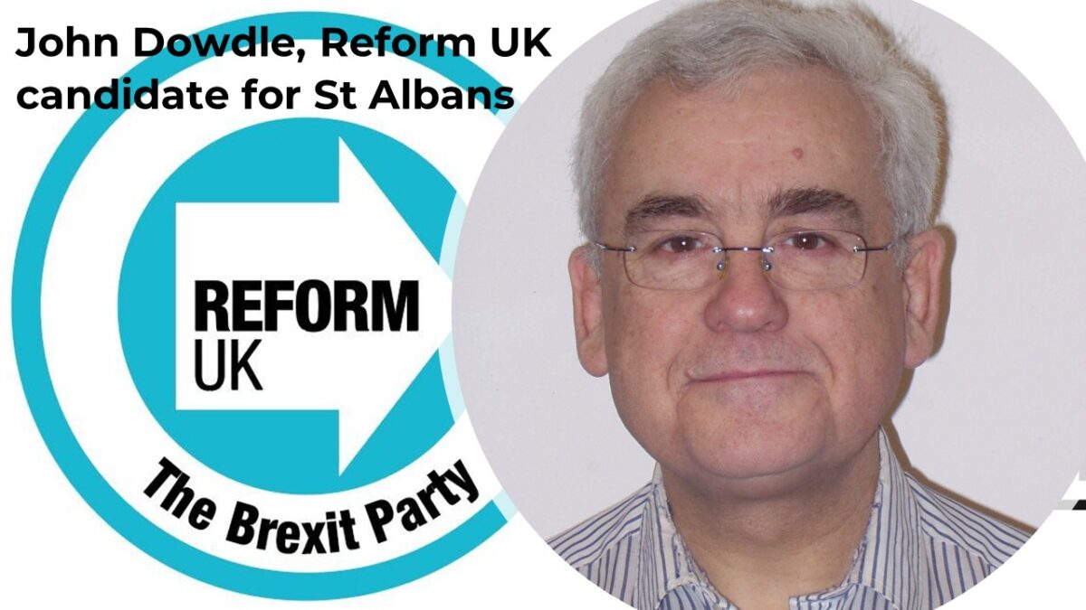 John Dowdle, Reform UK candidate for St Albans