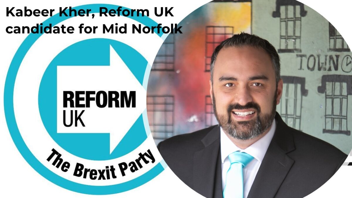 Kabeer Kher, Reform UK candidate for Mid Norfolk