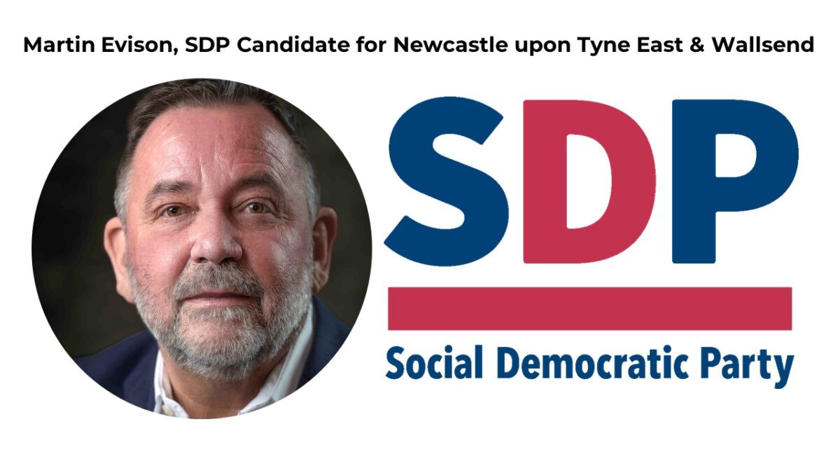 Martin Evison, SDP Candidate for Newcastle upon Tyne East & Wallsend
