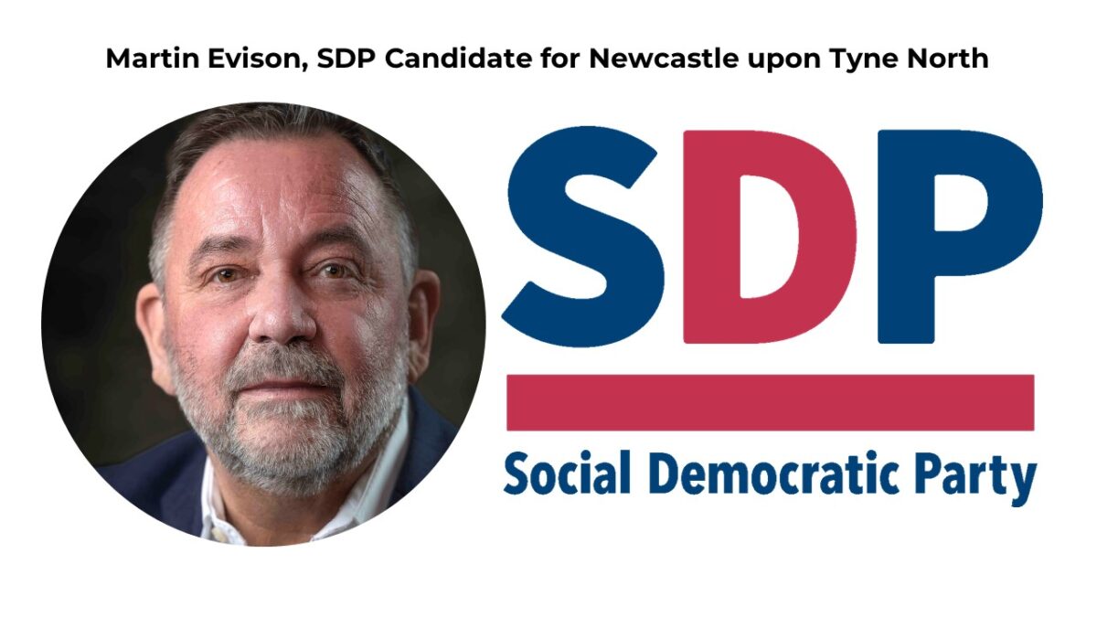 Martin Evison, SDP Candidate for Newcastle upon Tyne North