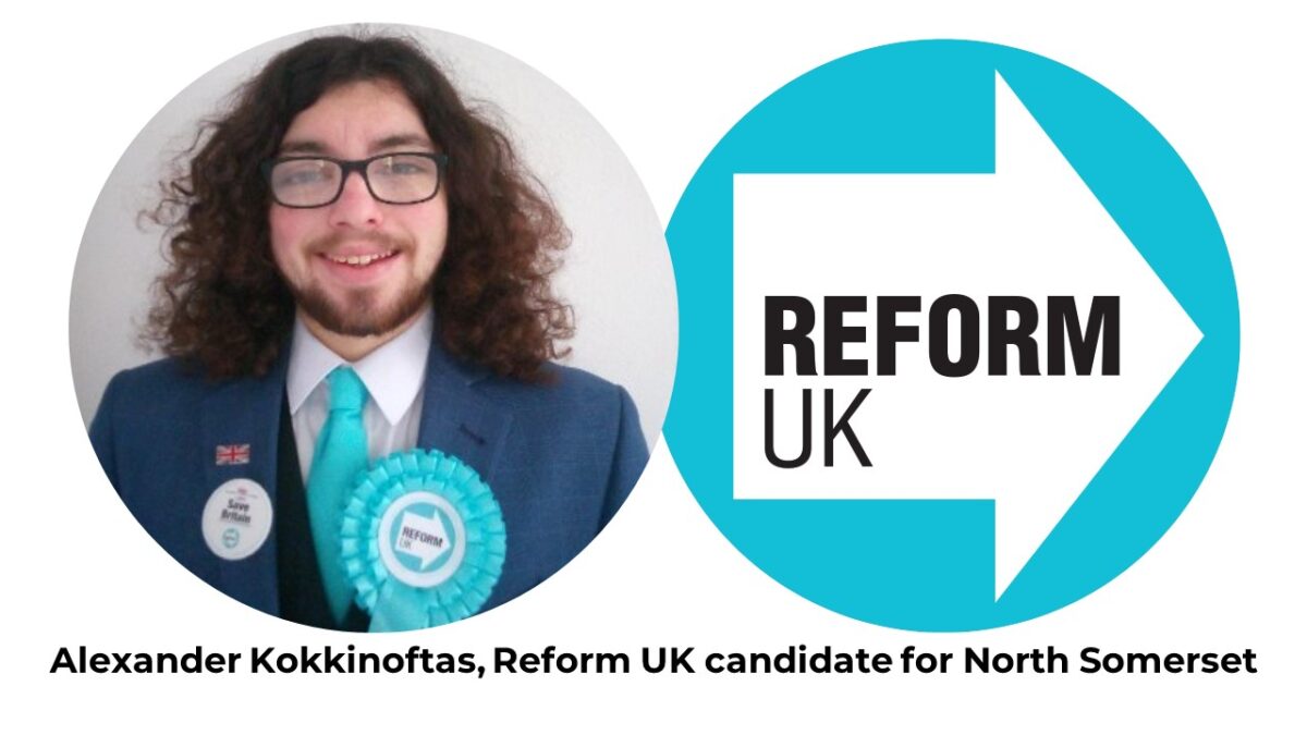 Alexander Kokkinoftas, Reform UK candidate for North Somerset