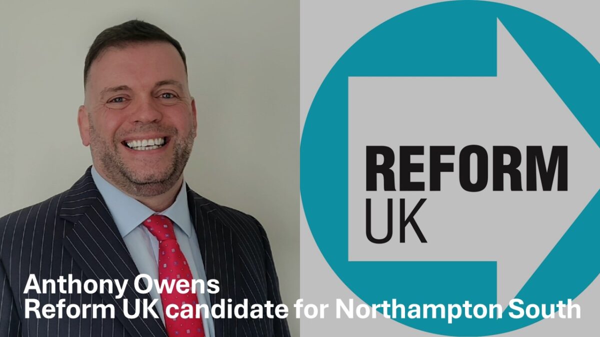 Anthony Owens, Reform UK candidate for Northampton South
