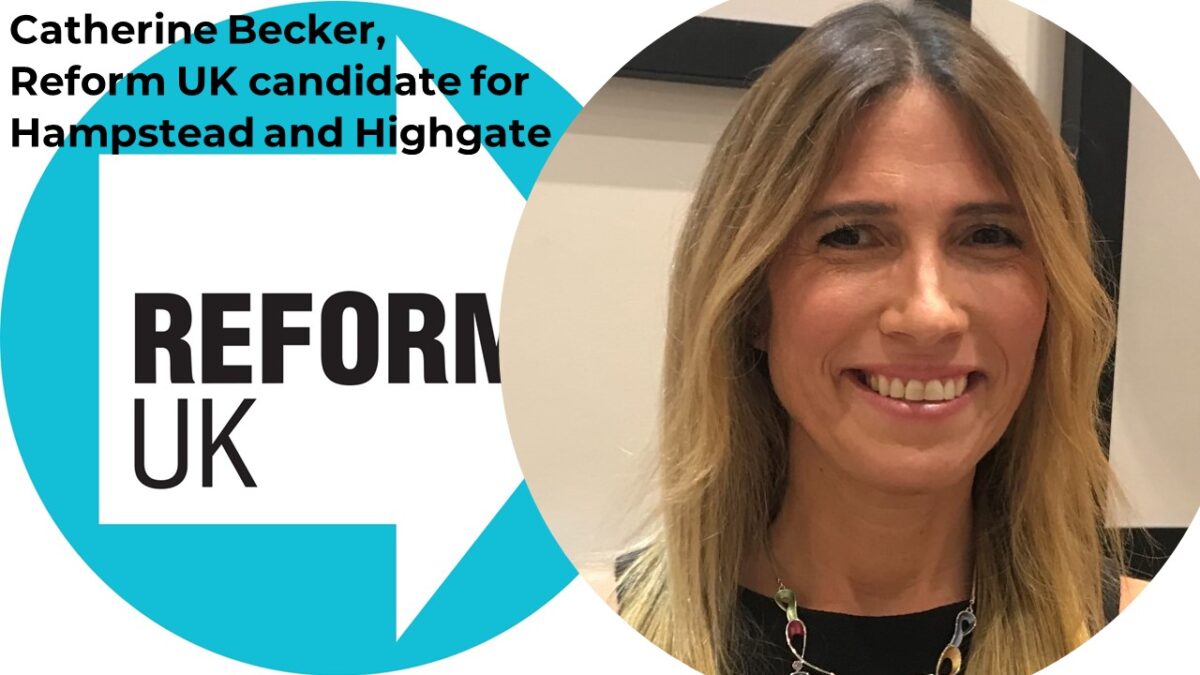 Catherine Becker, Reform UK candidate for Hampstead and Highgate