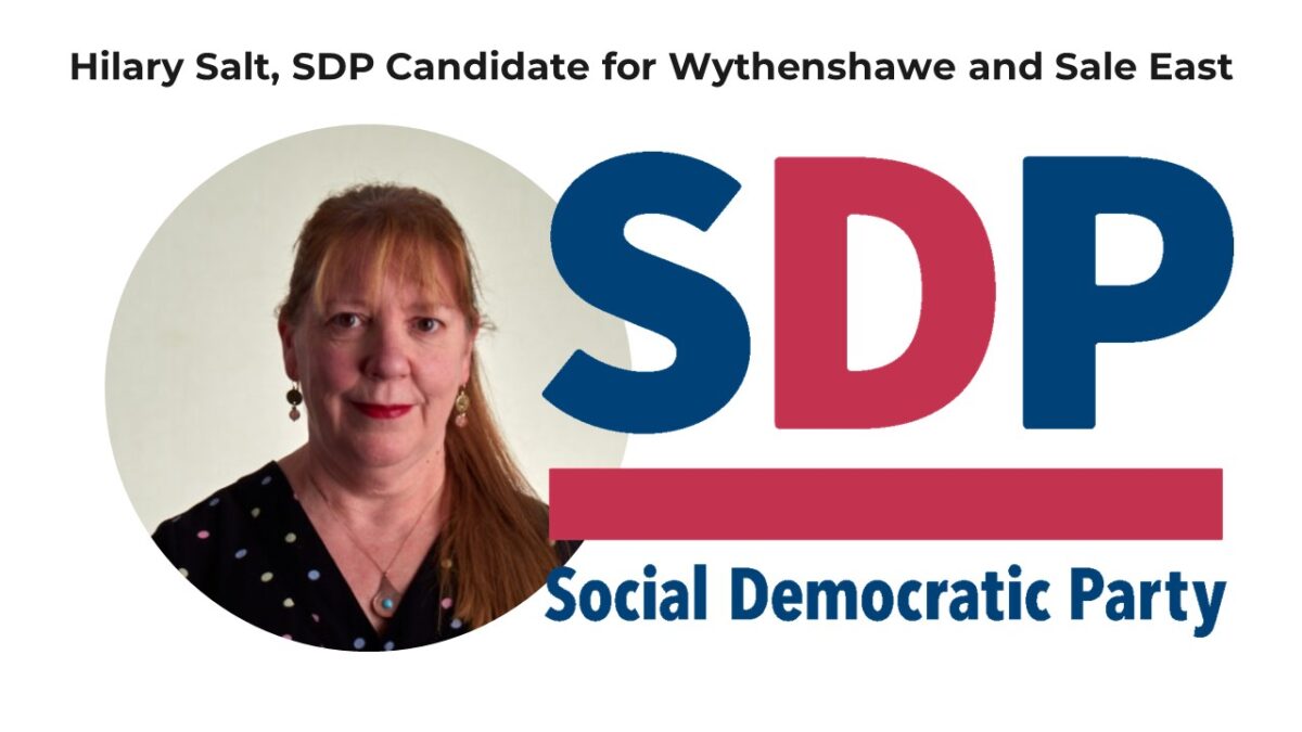 Hilary Salt, SDP Candidate for Wythenshawe and Sale East