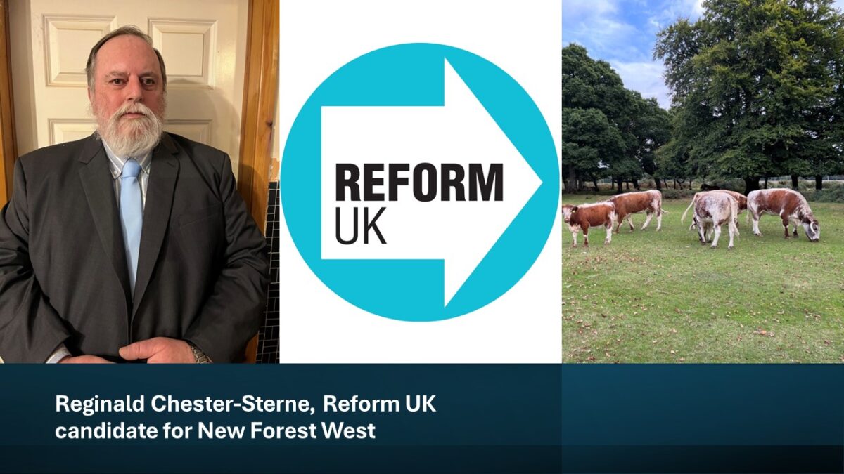 Reginald Chester-Sterne, Reform UK candidate for New Forest West
