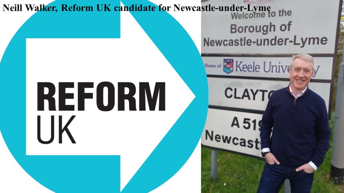 Neill Walker, Reform UK candidate for Newcastle-under-Lyme