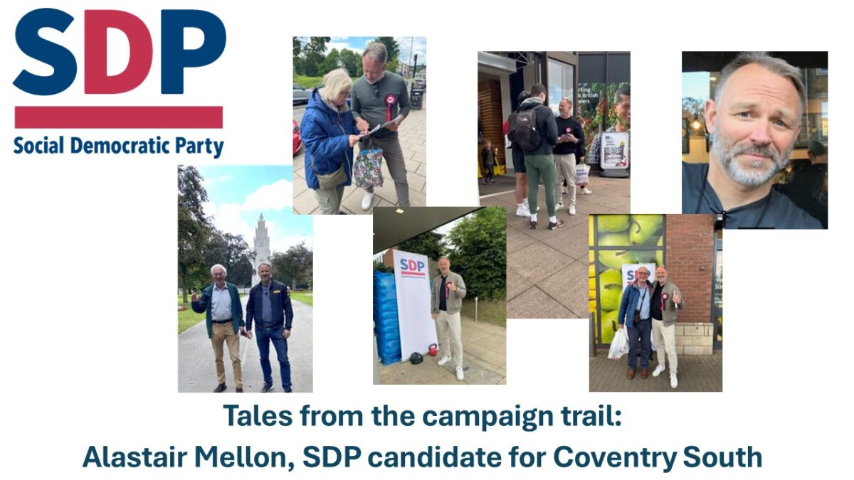 Tales from the campaign trail: Alastair Mellon, SDP candidate for Coventry South