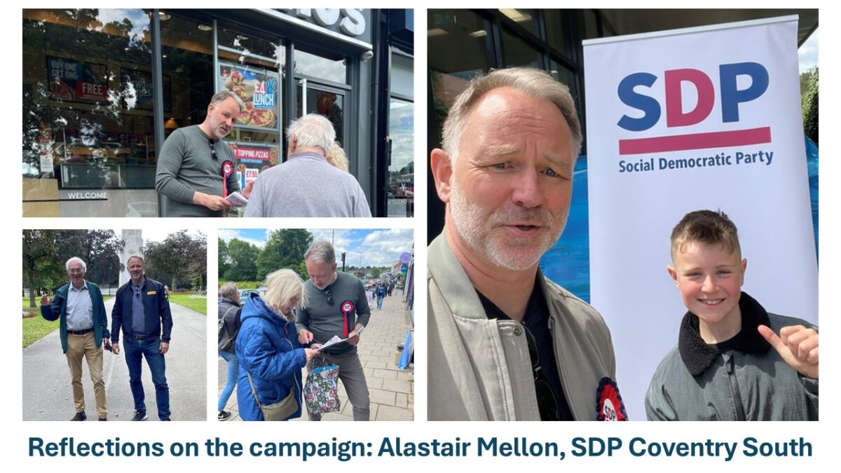 Reflections on the campaign: Alastair Mellon, SDP Coventry South
