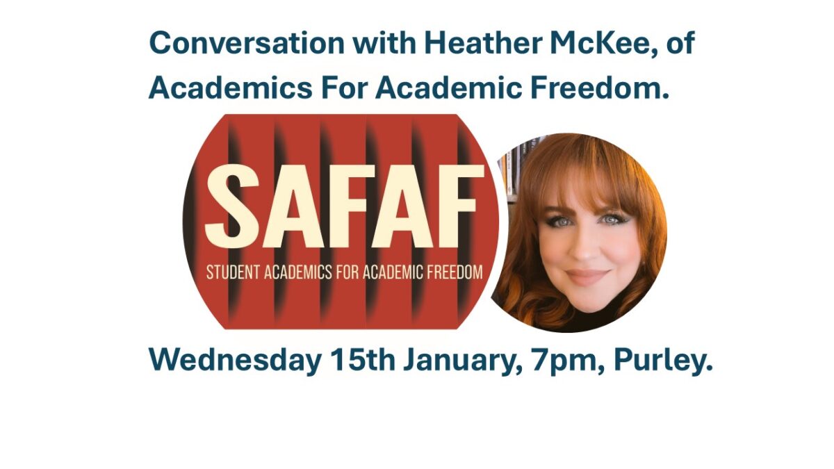 Conversation with Heather McKee, of Academics For Academic Freedom.